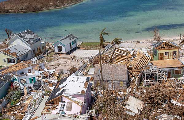 Remaining house after a hurricane